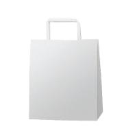 シモジマ(shimojima) HEIKO 紙袋 H25チャームバッグ S2(平手) 白無地 50枚 003263600 1パック(50枚入) | ホームセンタードットコム
