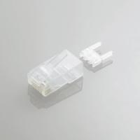 ELECOM エレコム RJ45コネクタ/Cat6対応/単線ヨリ線共通/つめ折れ防止コネクタ/10個入り(LD-6RJ45T10/T) | お宝マーケットヤフー店