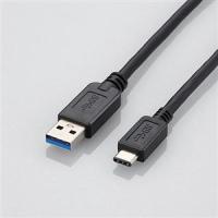 ELECOM エレコム USB3.1ケーブル/A-Cタイプ/ノーマル/1m/ブラック USB3-AC10BK(USB3-AC10BK) | お宝マーケットヤフー店