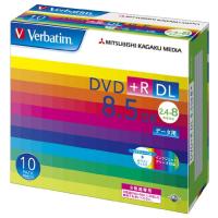 MITSUBISHI 三菱電機 Verbatim DTR85HP10V1 データ用DVD+R DL 8.5GB ワイドプリンタブル スリムケース 10枚(DTR85HP10V1) | お宝マーケットヤフー店