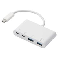 ELECOM エレコム U3HCA424P10WH USBHUB3.1/Gen2/PD対応/Type-C/ホワイト U3HC-A424P10WH | お宝マーケットヤフー店