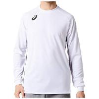 ASICS アシックス チームプラクティスＬＳシャツ　２１０１Ａ０５４　Ｂホワイト（１００）　サイズ：２ＸＬ | Fujita Japan