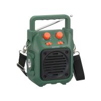 OHM オーム電機 山策ラジオ(保護等級IP66防塵防水形/ワイドFM/単2形×4本使用/LEDライト付/サイレン付/本体580g) RAD-H339N | Fujita Japan