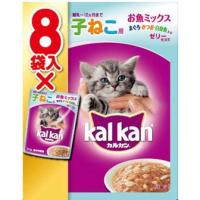 マースジャパンリミテッド マース カルカン パウチ 12ヵ月までの子ねこ用 お魚ミックス まぐろ・かつお・白身魚入り 70g 8袋パック (-) | Fujita Japan