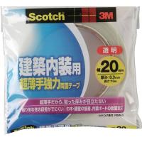 3M スリーエム スコッチ 建築内装用超薄手 強力両面テープ 20mm×10m(PBW-20) | HJN ヤフー店