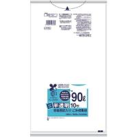 日本サニパック サニパック 容量表記入り白半透明ゴミ袋(バイオマス配合)90L10枚 0.025mm | ライフアンドグッツ