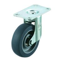 ユーエイ サイレンス型キャスター 自在車プレート式 EF-75ELSB 1個 | ライフアンドグッツ