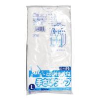 日本サニパック とって付きポリ袋 L 白半透明 50枚組　型番：Y-19 | ライフアンドグッツ
