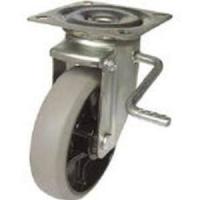 ユーエイキャスター ユーエイ 新型プレスキャスター右S付自在車 150径ナイロンホイルウレタン車輪 PMS-150GUBLB(R) | ライフアンドグッツ