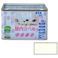 アサヒペン AP New水性インテリア屋内カベ5Lミルキーホワイト | ライフアンドグッツ