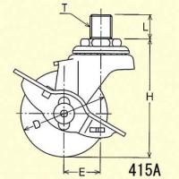 ハンマーキャスター ハンマー Aシリーズ自在SP付ナイロン車75mm 3670503 | ライフアンドグッツ