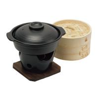 パール金属 T 和ごころ懐石 せいろ付陶器製鍋コンロ付セット HB-5412 | RING RING