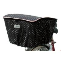 マルト(MARUTO) 後カゴカバー水玉　D-4RMT　BK ブラック 88180 E-156 沖縄・離島への配送不可 | RING RING