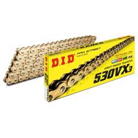 D.I.D(ダイドー) D.I.D(大同工業)バイク用チェーン カシメジョイント付属 530VX3-130ZB G＆G(ゴールド) 二輪 オートバイ用 | エクセレントショップ