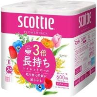 日本製紙 スコッティ フラワーパック3倍長持ち8ロール(ダブル) | エクセレントショップ