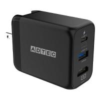 アドテック ADTEC PD対応 4K出力 USB Hub AC充電器 34.5W Black / APD-V034ACH-BK(APD-V034ACH-BK) | エクセレントショップ