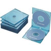 ELECOM エレコム CD/DVDスリムプラケース/2枚収納/10パック/クリアブルー(CCD-JSCSW10CBU) | エクセレントショップ