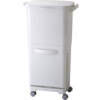 RISU リス リス『用途で選べる分類ゴミ容器』 H＆H縦型分類ワゴンペール 45S 45L グレー | エクセレントショップ
