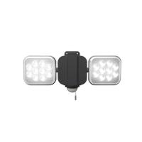 ムサシ RITEX フリーアーム式LEDセンサーライト(12W×2灯) 「コンセント式」 防雨型 LED-AC2024 | エクセレントショップ