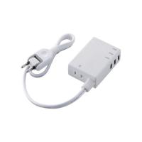 ELECOM エレコム USBタップ/USBメス×3/AC×1/ケーブル60cm/3.1A/ホワイト(MOT-U06-2134WH) | エクセレントショップ