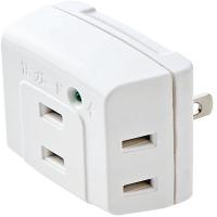 ELECOM エレコム エレコム T-KTR01WH トリプルタップ(雷ガード付き)(T-KTR01WH) | エクセレントショップ