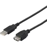 BUFFALO バッファロー BU2AA50BK USB2.0 A to A 延長ケーブル5.0mブラック(BU2AA50BK) | エクセレントショップ