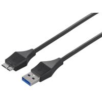 BUFFALO バッファロー USB3.0 A to microB スリムケーブル 0.5m ブラック(BSUAMBSU305BK) | エクセレントショップ