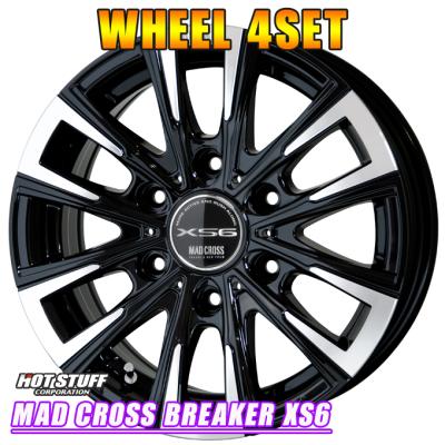 ハイエース16インチホイールマッドクロス ブレイカーXS6 マッドクロス ブレイカーXS6 BK/P 16インチ 【厳選輸入215/65R16