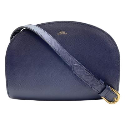 【美品】(お値下げ可) A.P.C. ハーフムーン ショルダー バッグ ネイビー A.P.C./アーペーセー】ハーフムーンショルダーバッグ 買取入荷致しまし