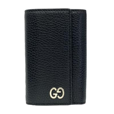 美品⭐︎グッチ　GG柄　エンボス　6連キーケース　キーリング　黒　ビッグロゴ 楽天市場】グッチ GUCCI キーケース 6連 キーホルダー