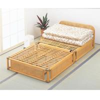 折り畳みベッド　ラタンベッド　すのこベッド/　Bed　籐ベッド I-Y-915 | エコノミーオフィス