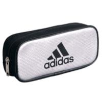 三菱鉛筆 adidas＜アディダス＞ソフトペンケース PT-1200 AI07 銀黒 PT1200AI07S24 | イーコンビYahoo!店