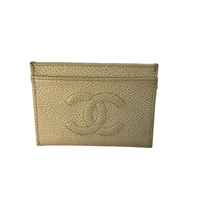 【最終処分SALE】【最終処分SALE】CHANEL シャネル ココマーク キャビアスキン カードケース ベージュ A-12169 CHANEL（シャネル） 【最終処分SALE】CHANEL ココマーク キャビア