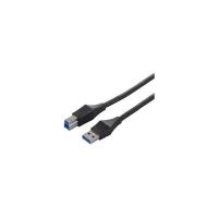 BSUABU330BK ユニバーサルコネクター USB3．0 A to B ケーブル 3．0m ブラック | 測定器・工具のイーデンキ