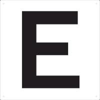 トラスコ中山（ＴＲＵＳＣＯ） ＴＲＵＳＣＯ    TAEHE 表示板 アルファベット「E」 420X420 アルファベットE | 測定器・工具のイーデンキ