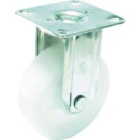 【受注生産品】 ユーエイ SUSNK100 プレート式 固定 ステンレスキャスター ナイロン 車輪径１００ｍｍ Ｊタイプ ＳＵＳ−Ｋ型 取付寸法８０×４５ | 測定器・工具のイーデンキ