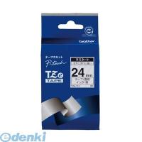 あさってつく対応 ブラザー販売  TZE-151 ピータッチテープ２４ｍｍ透明／黒【１巻８ｍ】 TZE151 ラミネートテープ brother | 測定器・工具のイーデンキ