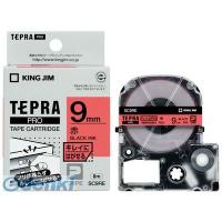 あさってつく対応 キングジム KING JIM SC9RE テプラＰＲＯテ−プ キレイ 赤／黒文字【１巻８ｍ】 キレイにはがせるラベル | 測定器・工具のイーデンキ