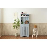 【お客様組立】JKプラン FFC-0006-BL 直送 代引不可 フレンチカントリー家具 カップボード 幅60 フレンチスタイル ブルー＆ホワイト FFC0006BL 食器棚 カップボ | 測定器・工具のイーデンキ