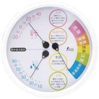 シンワ 70505 温湿度計　Ｆ−３Ｌ２　熱中症注意丸型１５ｃｍ 70505 | 測定器・工具のイーデンキ