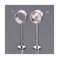 エスコ EA951ES-56 φ25mm パイプ用ブランケット エンド用／クロームメッキ EA951ES56 | 測定器・工具のイーデンキ