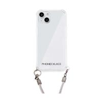 PN21591I13GR 直送 代引不可 PHONECKLACE ロープショルダーストラップ付きクリアケース for iPhone 13 グレー | 測定器・工具のイーデンキ