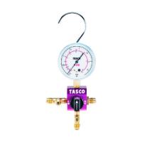 TASCO タスコ TA123C ボールバルブ式シングルゲージマニホールド | 測定器・工具のイーデンキ