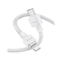 【個数：1個】D0076WH 直送 代引不可 デジフォース Type−C to Lightning Cable ライトニングケーブル 2m ホワイト | 測定器・工具のイーデンキ