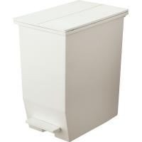リス ペダル式 両開き(観音開き) ふた付きゴミ箱 ソロウ ペダルオープンツイン 45L ホワイト 1個 | GAOS Yahoo!ショップ