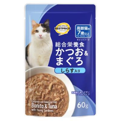 トップバリュベストプライス キャットフードパウチ かつお＆まぐろ