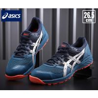 [特典付き] アシックス 安全靴 ウィンジョブ CP210-400 マコブルー×シルバー 26.5cm ASICS おしゃれ | エヒメマシン Yahoo!ショッピング店