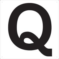 TRUSCO 表示板 アルファベット「Q」 420X420 TAEHQ トラスコ | エヒメマシン Yahoo!ショッピング店