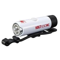 キャットアイ(CAT EYE) LEDヘッドライト VOLT100XC HL-EL051RC USB充電式 ホワイト | 栄光