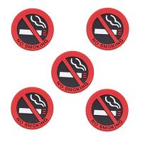 5個 禁煙車のステッカー禁煙車のステッカー禁煙の標識のステッカー | 栄光